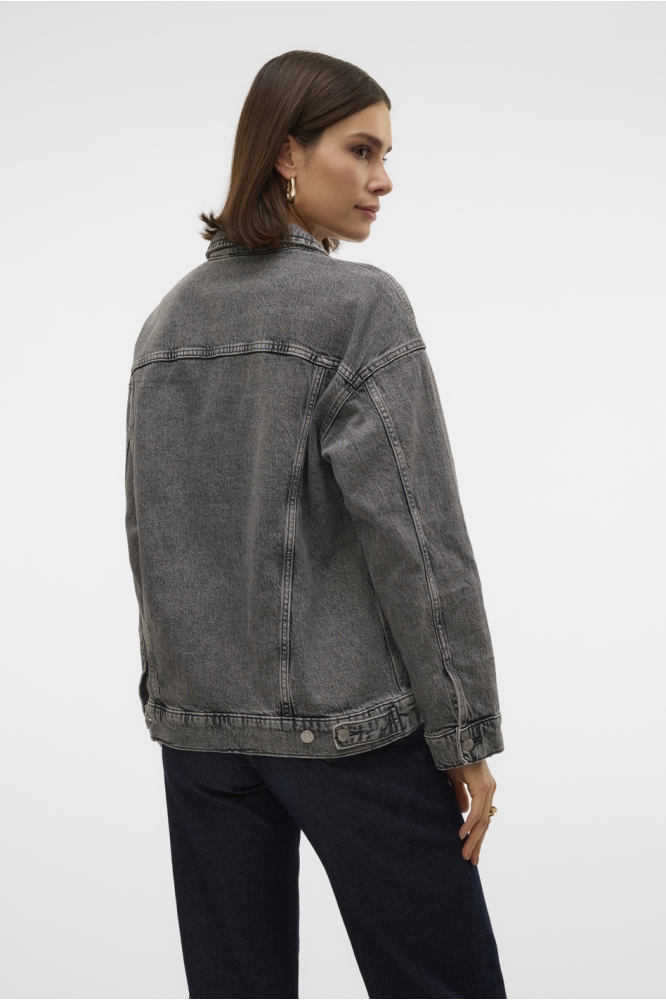 VMTESSA LS OVERSIZE DENIM JACKET GA 10329868 Medium Grey Den/RA206